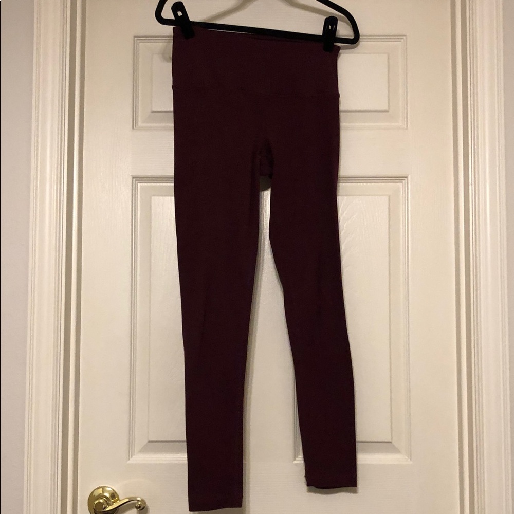 Yogalicious Girls Burgundy High-Rise Leggings